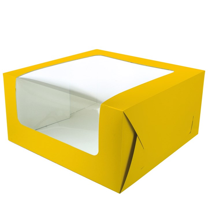 Culpitt Brights 10" Windowed Cake Box - Sunflower