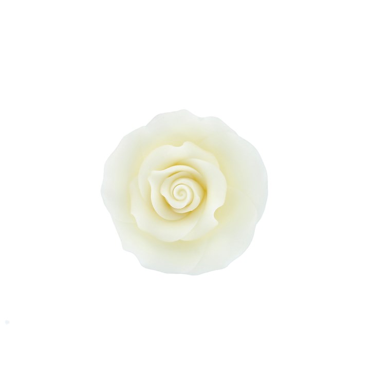 Warm White SugarSoft® Roses - excl E171 - 50mm
