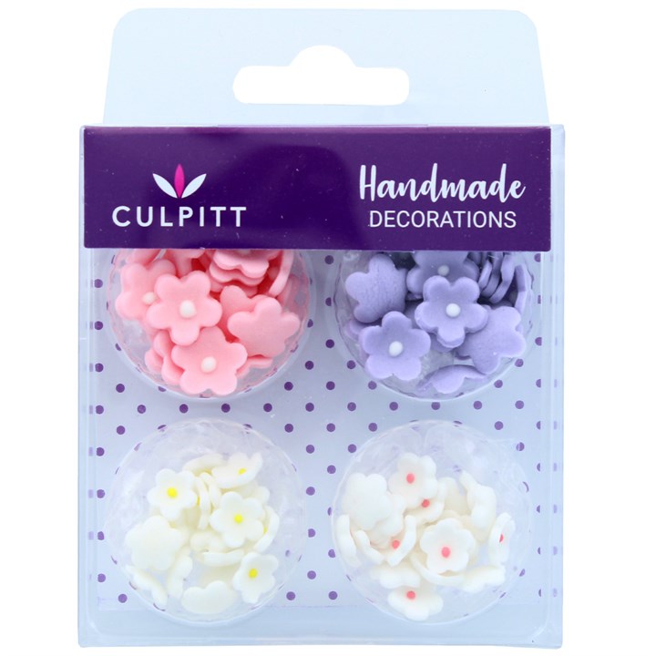 Culpitt Multi Mini Flowers Sugar Decorations - Pack of 100