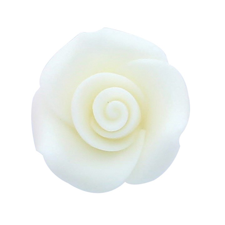 SugarSoft® White Roses - 25mm - Box of 12 - SALE