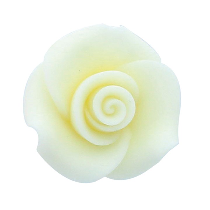 SugarSoft® Ivory Roses - 25mm - Box of 12 - SALE