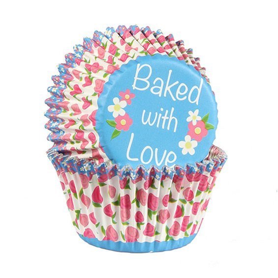 Baked with Love - Rosebud Cupcake Cases - Pack of 25