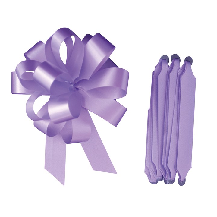 Purple Cupcakes Quick Pull Bow - Lilac
