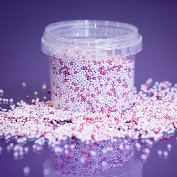 Purple Cupcakes Nonpareils Shimmer Princess Pink 100g