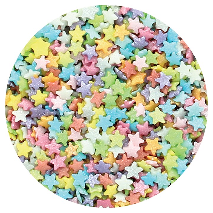 Purple Cupcakes - Tiny Multi Stars - 60g