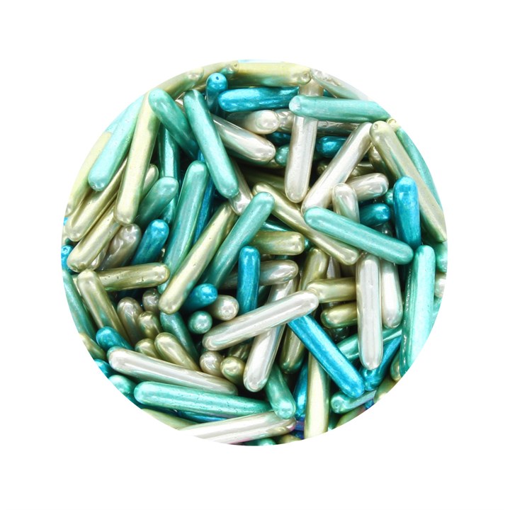 Scrumptious Metallic Macaroni Sprinkles, Multi, 80g -Sale