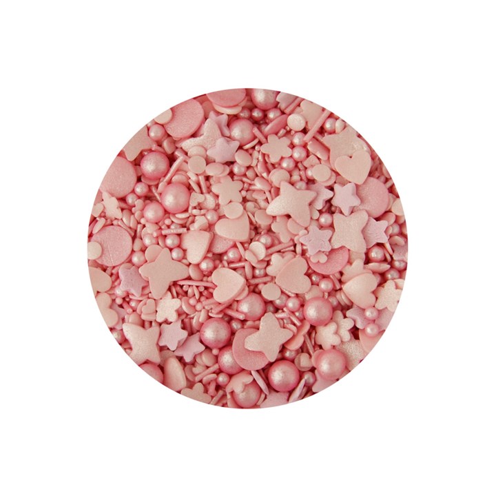 Sprinkletti Pink Sprinkles - 100g