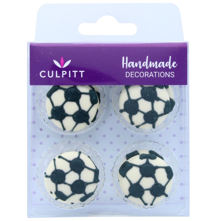 Culpitt Football Sugar Decorations - Pack of 12