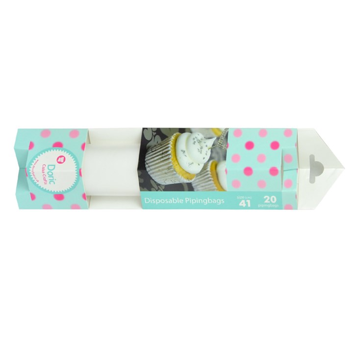 20 Doric Cake Crafts Disposable Piping Bags 410mm (16")
