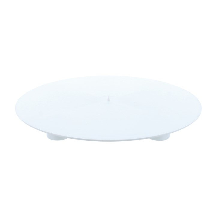 7" Round White Separator Plate