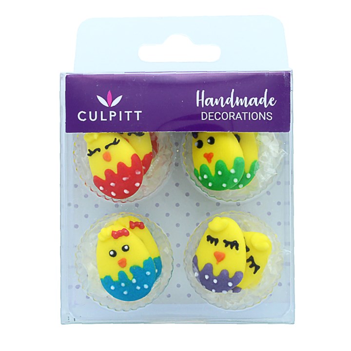 Culpitt Cute Baby Chick Sugar Decorations - Pack of 12 -Sale