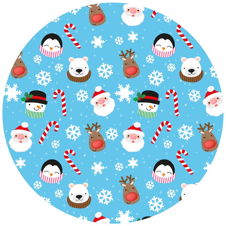 10" Christmas Friends Printed Masonite Cake Board 4mm thick