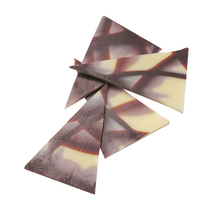White and Dark Chocolate Triangles