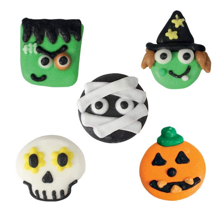 Culpitt Halloween Face Sugar Pipings - Pack of 250