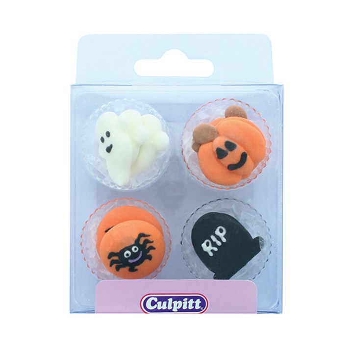 Culpitt Halloween Classic Sugar Cake Decorations - Pack of 12