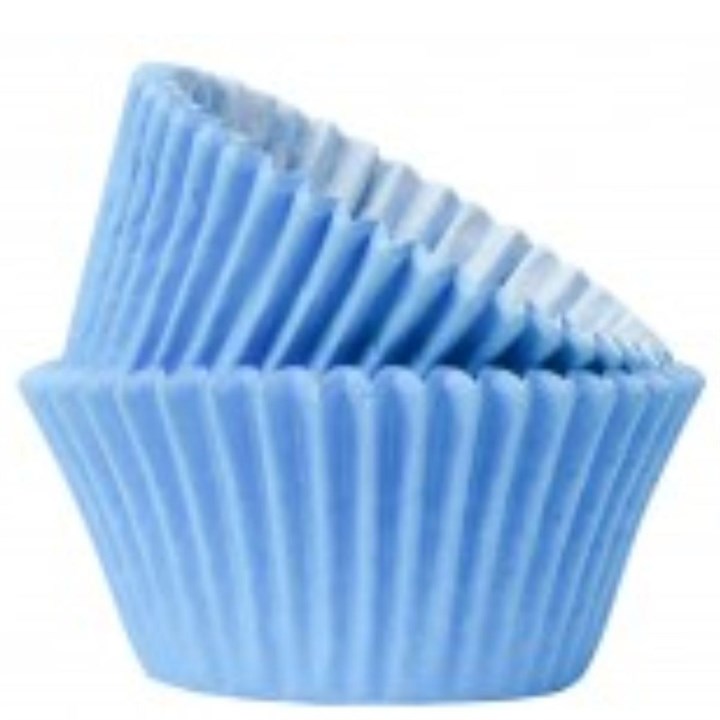 Sky Blue Muffin Cases - 50 pack