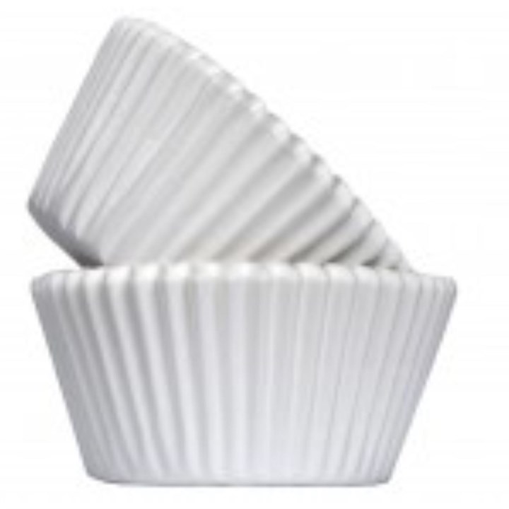 White Muffin Cases - 50 Pack
