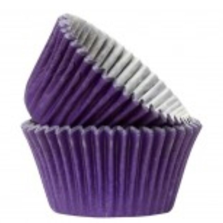 Purple Muffin Cases - 50 pack