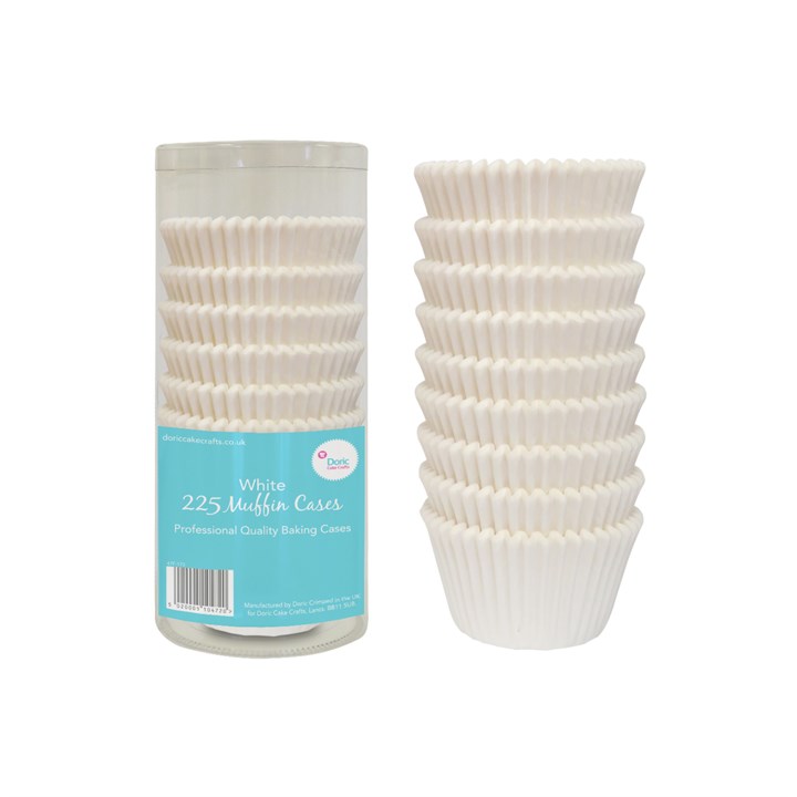 White Muffin Cases - 225 Pack