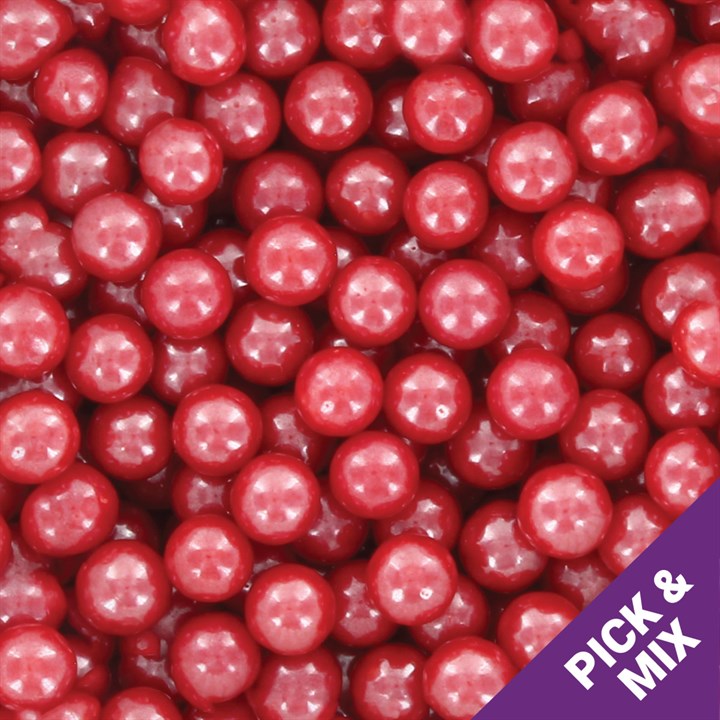 500g Culpitt Select Edible Pearls 7mm - Red