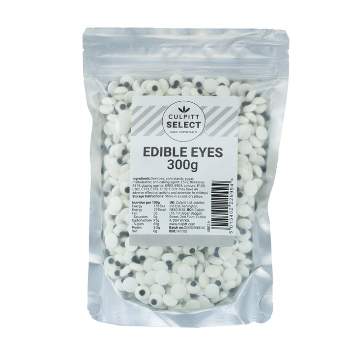 300g Culpitt Select Edible Eyes - White