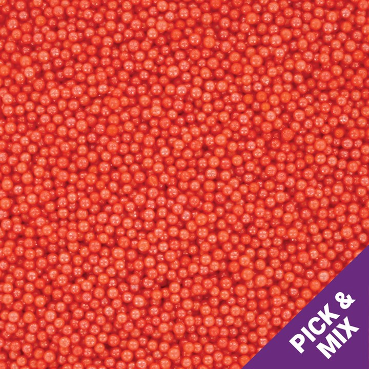 500g Culpitt Select Edible Pearls 2mm - Orange