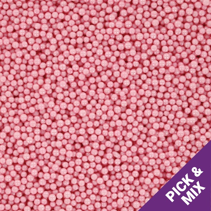 500g Culpitt Select Edible Pearls 2mm - Pink