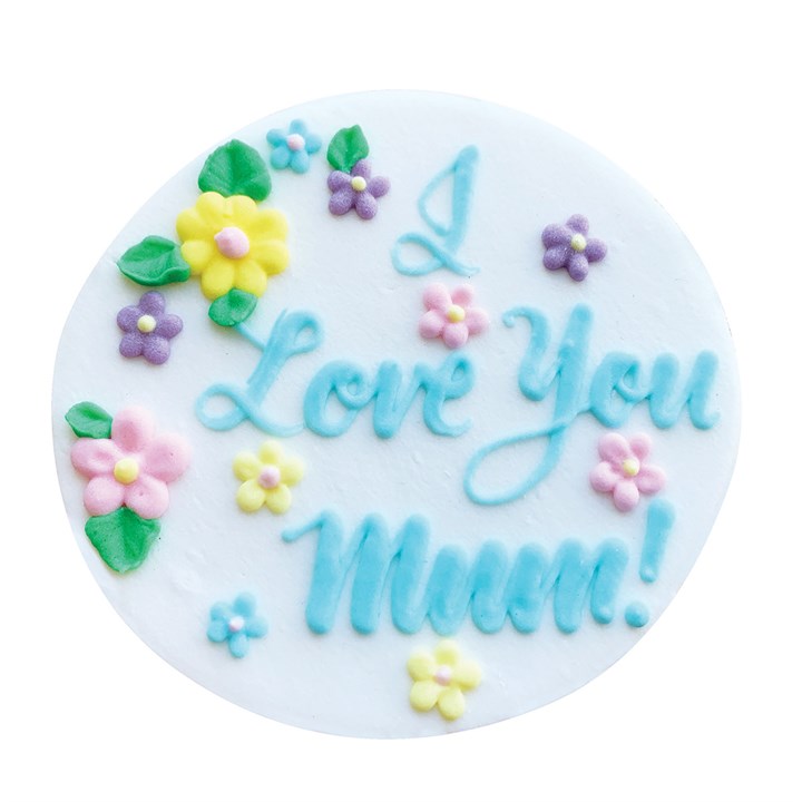 Culpitt I Love Mum Gumpaste Plaque - 75mm - single