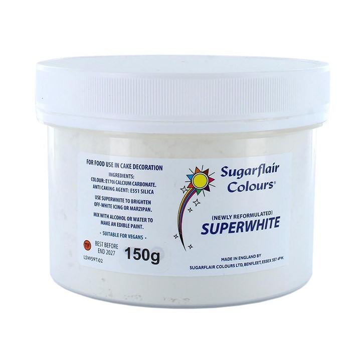 Sugarflair Superwhite - 150g - E171 Free