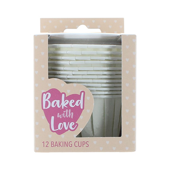 Baked with Love Ivory Baking Cups - Pack of 12