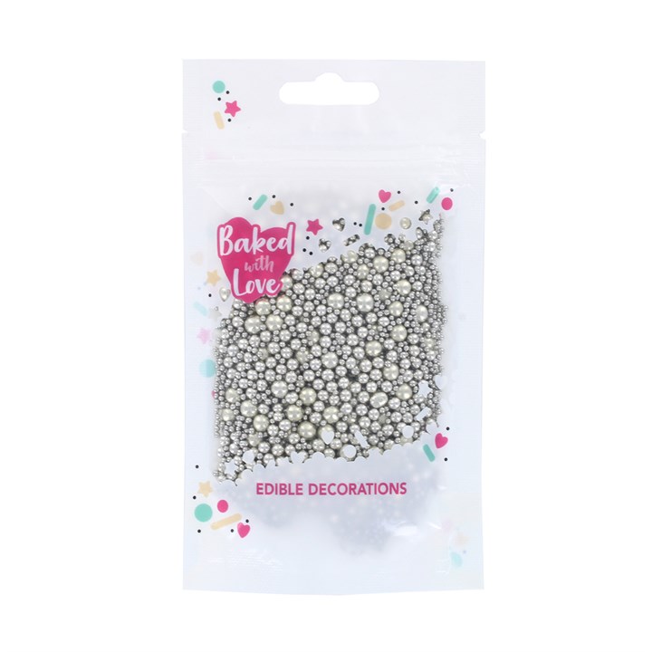 Baked with Love Silver Pearls Mix - 75g