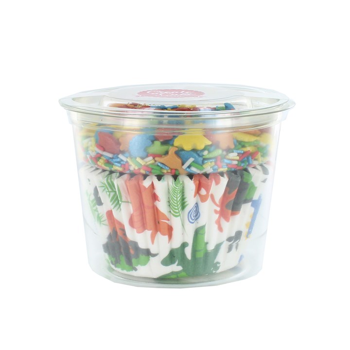 25 Dinosaur Baking Cases & Sprinkle Pod