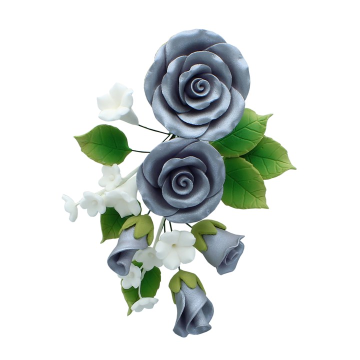 145mm Silver Sugar Flower Spray