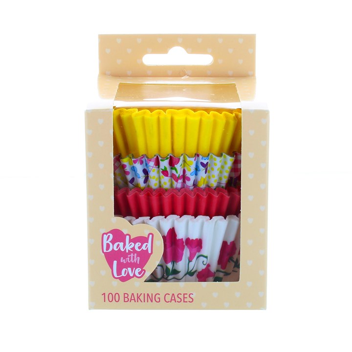100 Baked with Love Ditsy Baking Cases