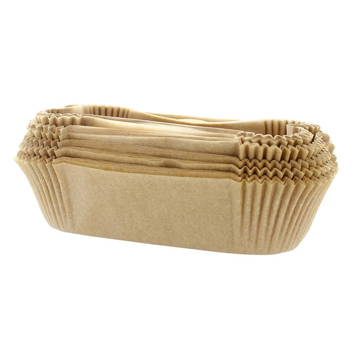 100 2lb Parchment Loaf Tin Liners - Brown