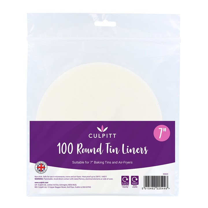 Culpitt 7" Round Cake Tin Liner, 100