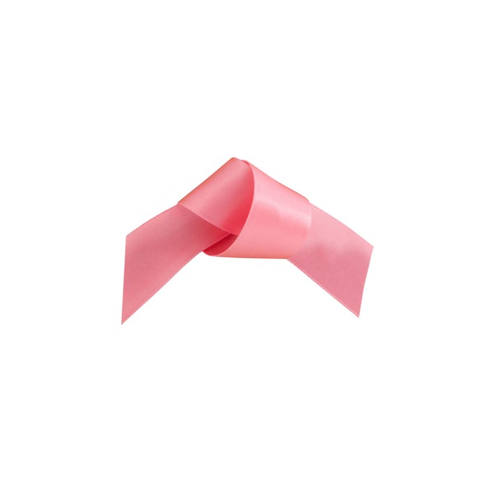 Rose Pink Woven Edge Ribbon 25mm x 25m