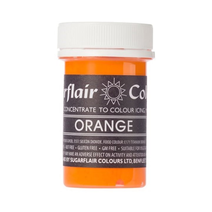 Sugarflair Pastel Spectral Food Colouring Paste - Orange - 25g