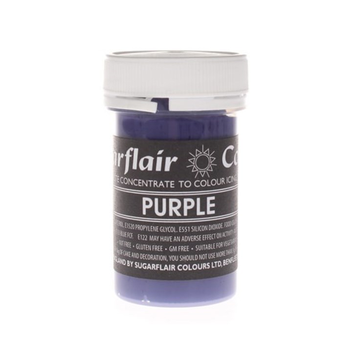 Sugarflair Pastel Spectral Food Colouring Paste - Purple - 25g