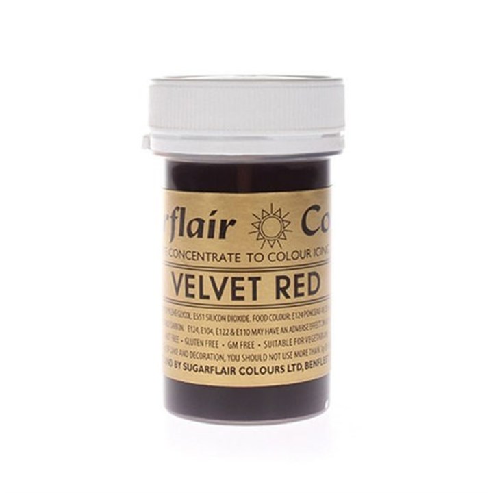 Sugarflair Spectral Food Colouring Paste - Velvet Red - 25g