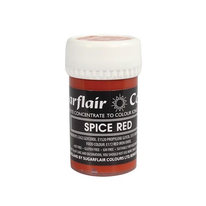 Sugarflair Spectral Food Colouring Paste - Spice Red - 25g