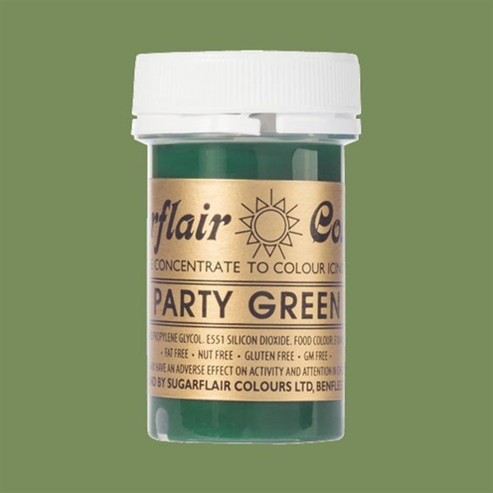 Sugarflair Spectral Food Colouring Paste - Party Green - 25g