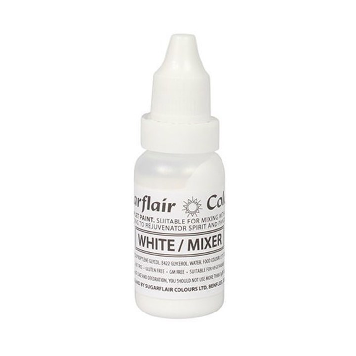 Sugarflair Sugartint Droplet Colour - White/Mixer