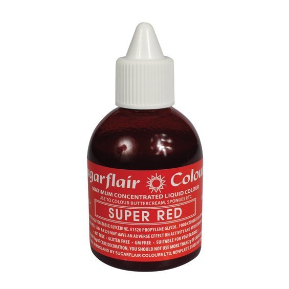 Sugarflair Maximum Concentrated Food Colour - Super Red - 60ml