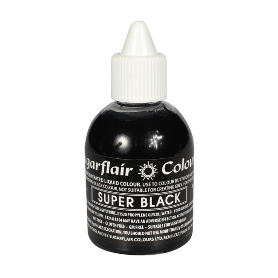 Sugarflair Maximum Concentrated Food Colour - Super Black - 60ml