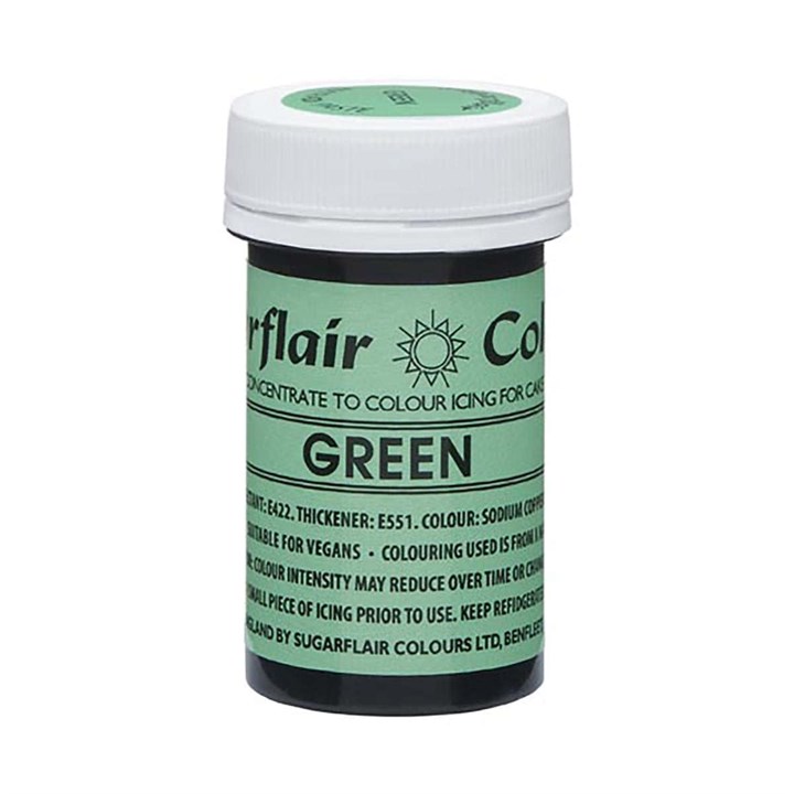 Sugarflair NatraDi Paste Colours - Green - 25g - SALE