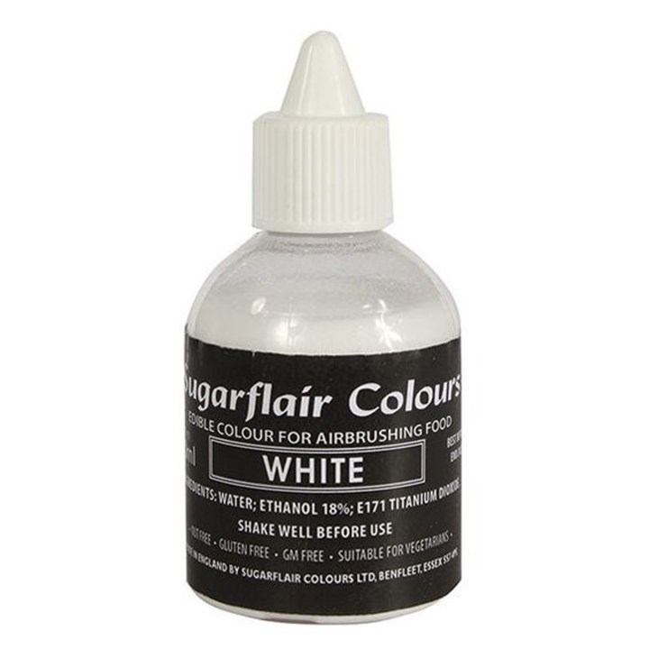 Sugarflair Airbrush Colour - White - 60ml