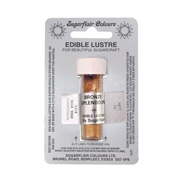 Sugarflair Lustre Dusting Colour - Bronze Splendour