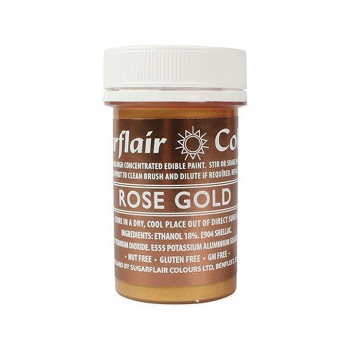 Sugarflair Edible Paint - Rose Gold