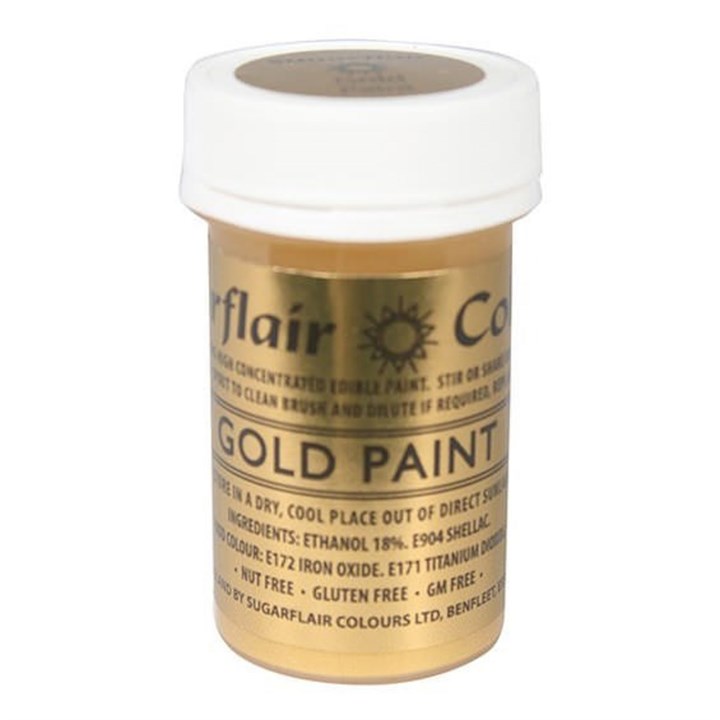 Sugarflair Edible Paint - Gold